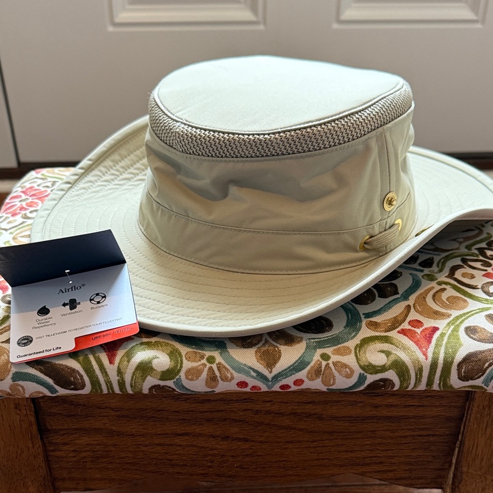 Light Beige Wide Brim Hat
